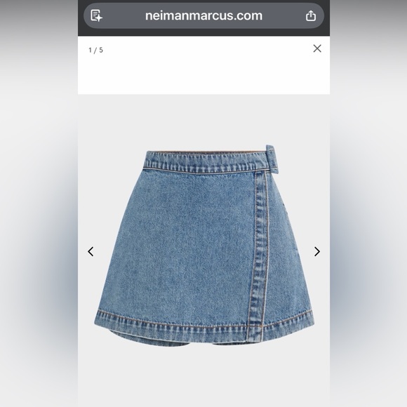 NWT Veronica Beard Diaz Wrap Denim Skort